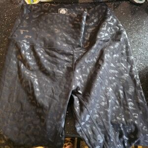 Black Leopard Print Leggings